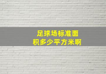 足球场标准面积多少平方米啊