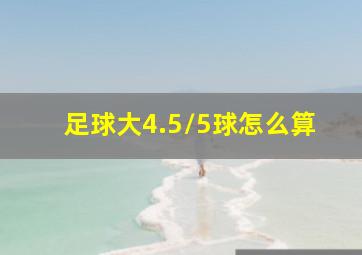 足球大4.5/5球怎么算