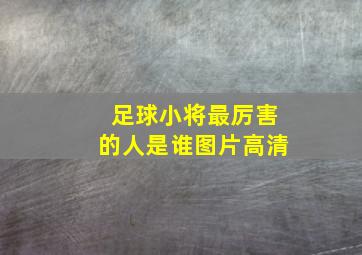 足球小将最厉害的人是谁图片高清