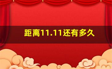 距离11.11还有多久