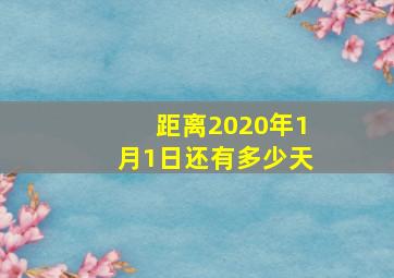 距离2020年1月1日还有多少天