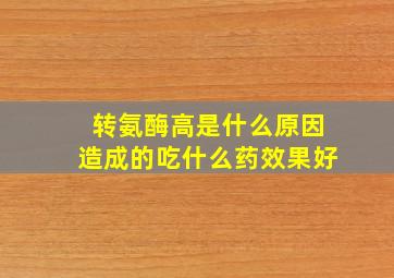 转氨酶高是什么原因造成的吃什么药效果好