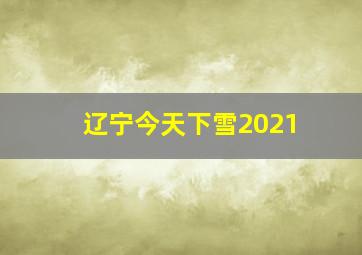 辽宁今天下雪2021