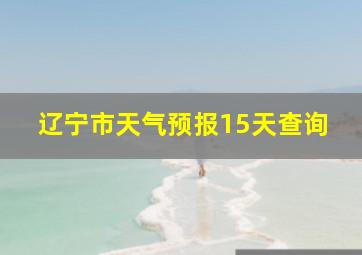 辽宁市天气预报15天查询