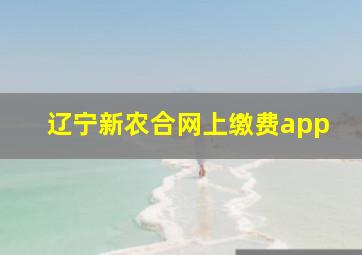 辽宁新农合网上缴费app