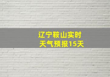 辽宁鞍山实时天气预报15天