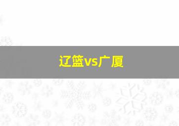 辽篮vs广厦