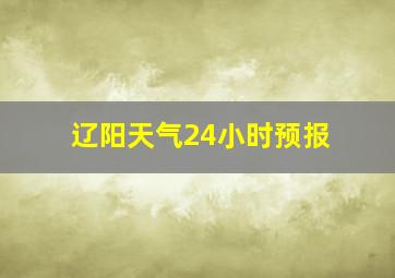 辽阳天气24小时预报