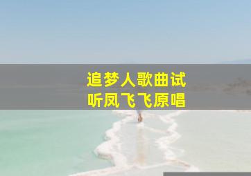 追梦人歌曲试听凤飞飞原唱