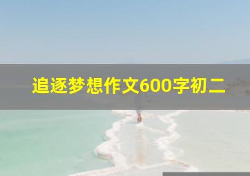 追逐梦想作文600字初二