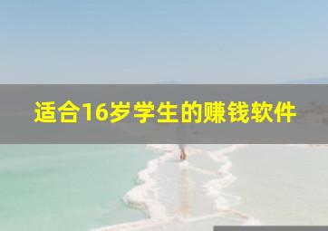 适合16岁学生的赚钱软件