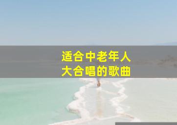 适合中老年人大合唱的歌曲