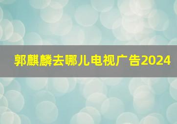 郭麒麟去哪儿电视广告2024