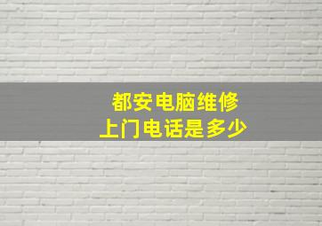 都安电脑维修上门电话是多少