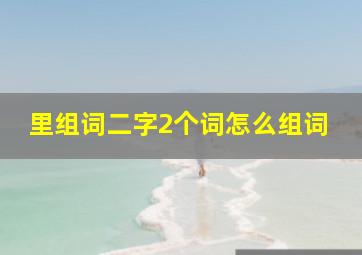 里组词二字2个词怎么组词