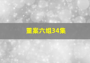 重案六组34集