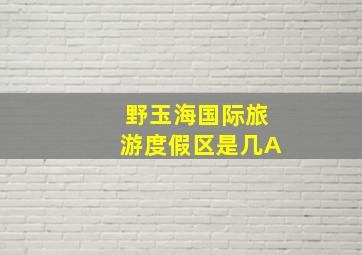 野玉海国际旅游度假区是几A