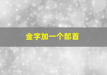 金字加一个部首