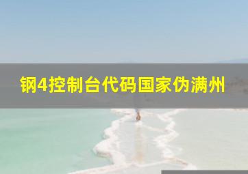 钢4控制台代码国家伪满州