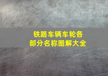 铁路车辆车轮各部分名称图解大全