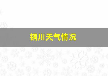 铜川天气情况