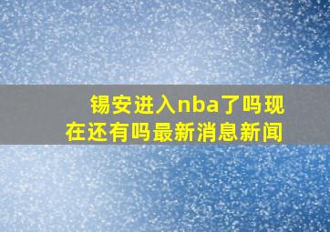 锡安进入nba了吗现在还有吗最新消息新闻