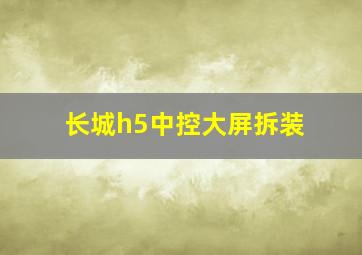 长城h5中控大屏拆装