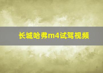 长城哈弗m4试驾视频