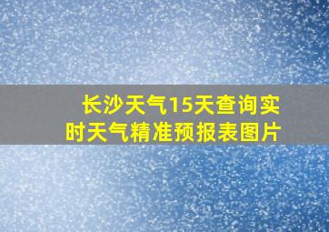 长沙天气15天查询实时天气精准预报表图片