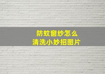 防蚊窗纱怎么清洗小妙招图片