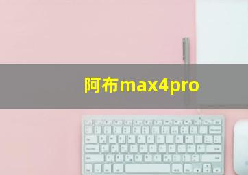 阿布max4pro