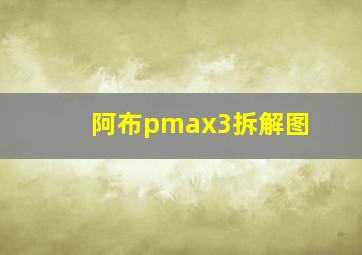 阿布pmax3拆解图