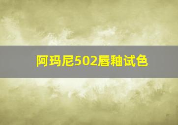 阿玛尼502唇釉试色