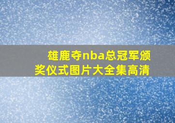 雄鹿夺nba总冠军颁奖仪式图片大全集高清