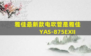 雅佳最新款电吹管是雅佳YAS-875EXII