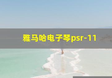 雅马哈电子琴psr-11