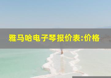 雅马哈电子琴报价表:价格