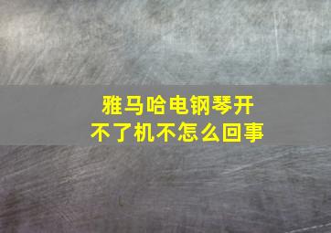 雅马哈电钢琴开不了机不怎么回事