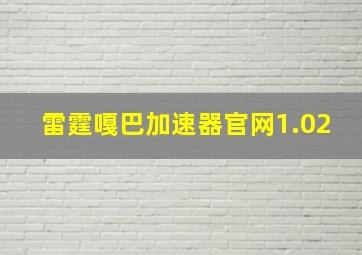 雷霆嘎巴加速器官网1.02