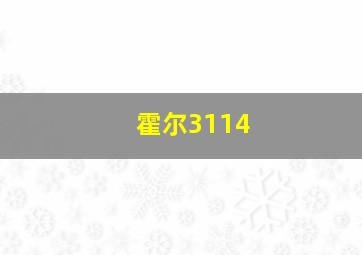 霍尔3114