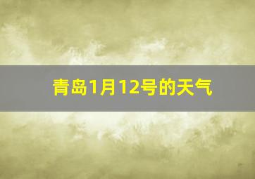 青岛1月12号的天气