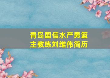 青岛国信水产男篮主教练刘维伟简历