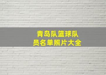 青岛队篮球队员名单照片大全