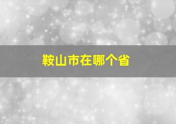 鞍山市在哪个省