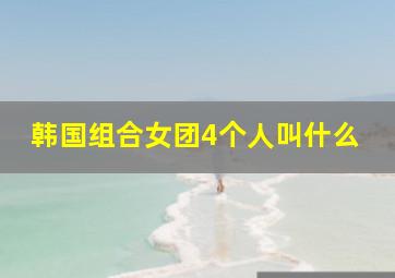 韩国组合女团4个人叫什么