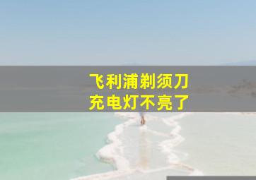 飞利浦剃须刀充电灯不亮了