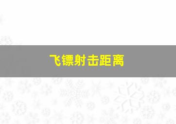 飞镖射击距离