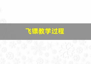 飞镖教学过程