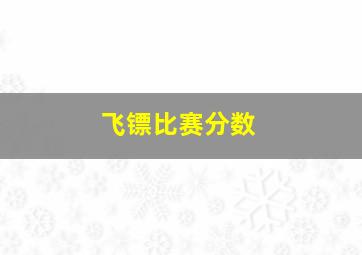 飞镖比赛分数