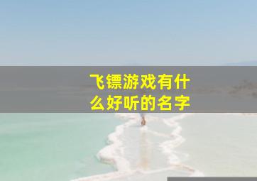 飞镖游戏有什么好听的名字